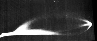 Этот НЛО был сфотографирован 14.06.1980 во время запуска ИСЗ с космодрома Плесецк