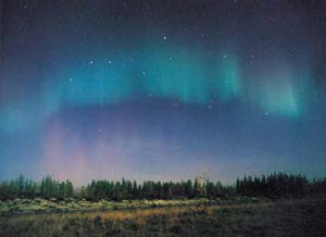 Сияние на Полярном Урале 16-17.09.2000. Фото Н.Н.Николаева